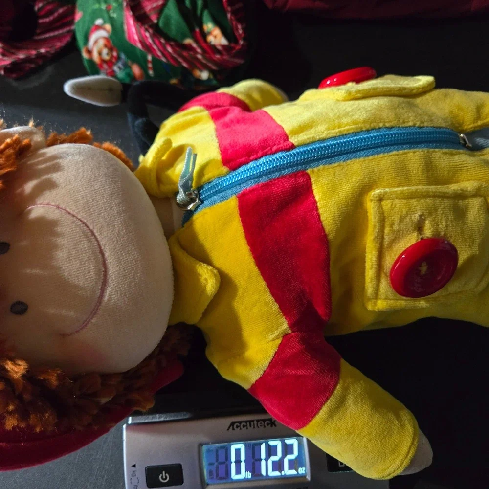 Russ Berrie Ladders Fireman Plush Learn to Dress 24083 Button Zip Tie Activity